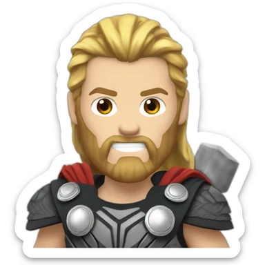 Thor avec la hache sticker