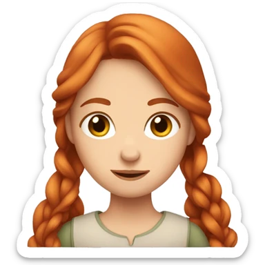Fille rousse  sticker