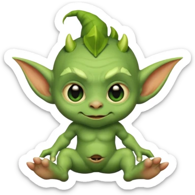 Goblin small baby   sticker