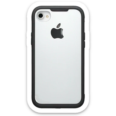 White iPhone 14 sticker