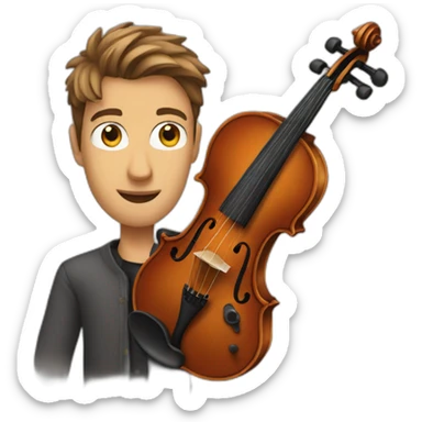 Violin Nathan sticker