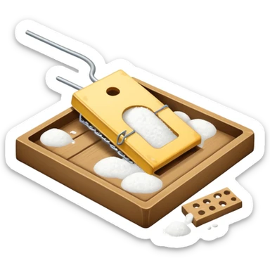 mouse trap filled with cocaine  sticker