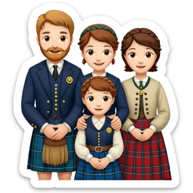 scottish family sticker