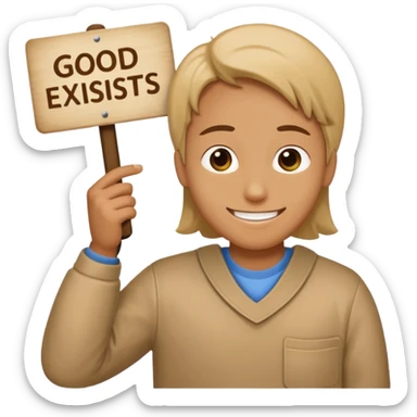 A person using one sentence to prove God’s existence  sticker