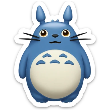 blue totoro sticker