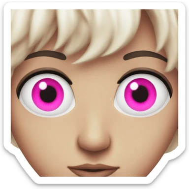 Pink eyes sticker