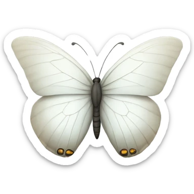 White Butterfly sticker