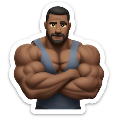 Huge Muscle daddy flexing pecs sticker
