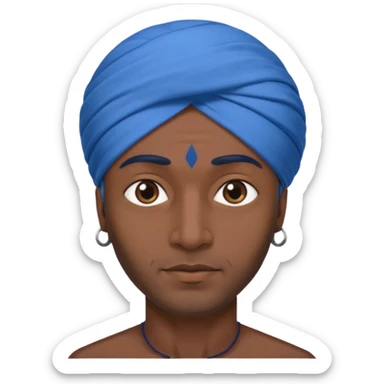 Indian man with turban sticker