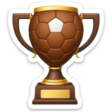 trophy football sticker