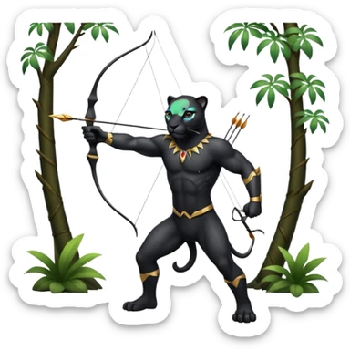 panther archer sticker