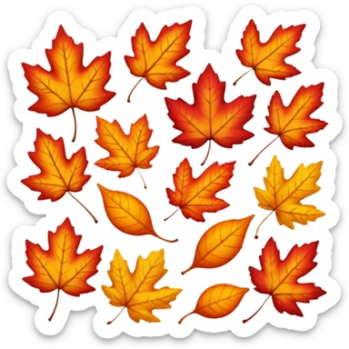 Autumn Leaves sticker