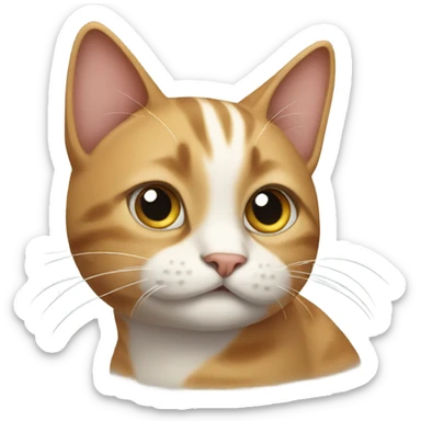 cat that manifests sticker