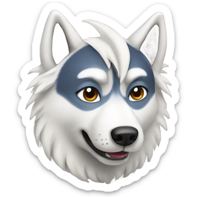 A husky with nine tails sticker