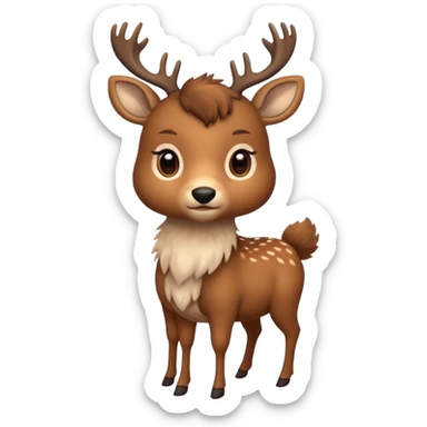 deer full  sticker