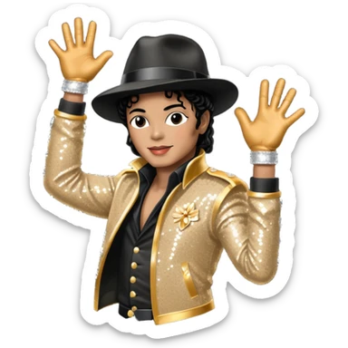   Micheal Jackson  dance  sticker