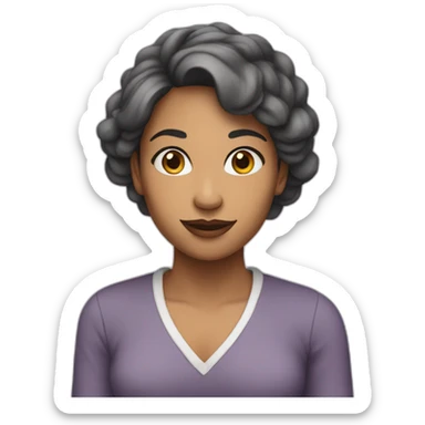 Femme à poi sticker