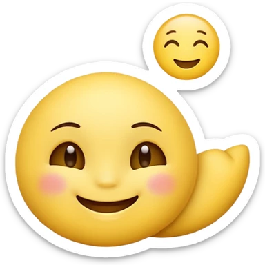 Cute goodnight emoji  sticker