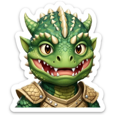 argonian warrior crying sticker