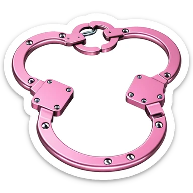 pink handcuffs  sticker