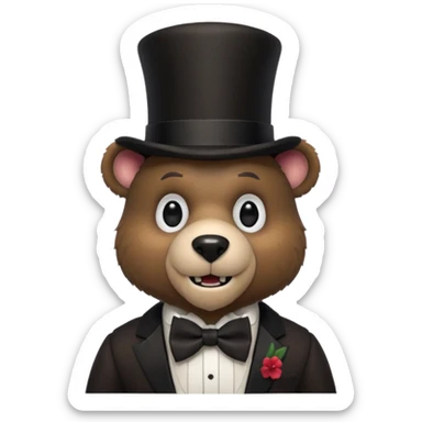 Freedy from fnaf sticker