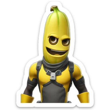 Fortnite skin banana sticker