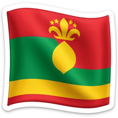 drapeau indépendantiste de la guadeloupe sticker