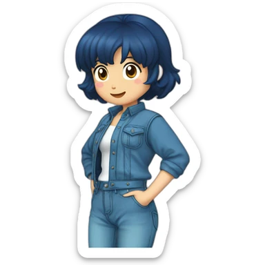 Shampū ranma jeans sticker