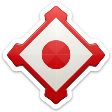 Cruz de borgoña sticker