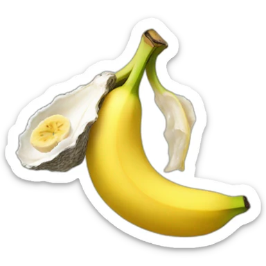 banana in an oyster sticker