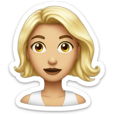 eye rolling diva sticker