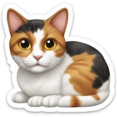 Calico cat sticker