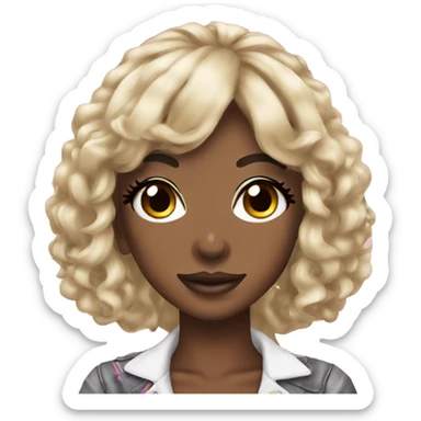 Gyaru black girl sticker