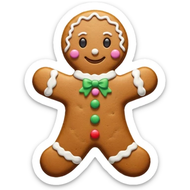 Gingerbread stylised sticker