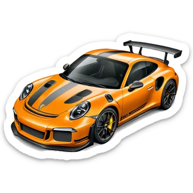 Porshe gt3 rs sticker