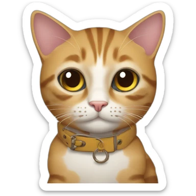 Gato con botas ojitos sticker