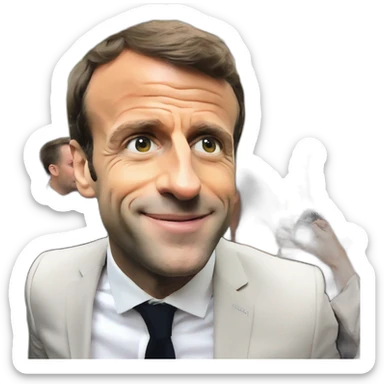 Emmanuel Macron does my snap streak sticker