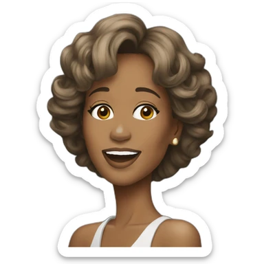 Whitney Houston sticker