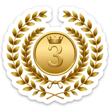 The number that took 23nd place was decorated with an imperial laurel wreath sticker