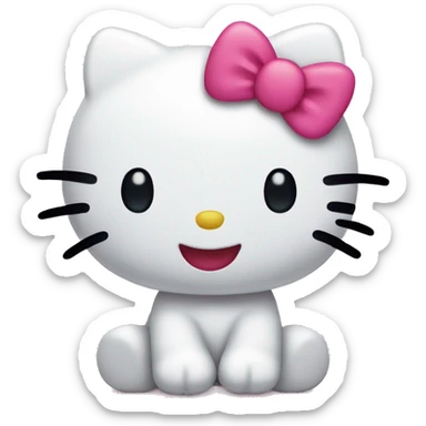 Hello kitty happy sticker