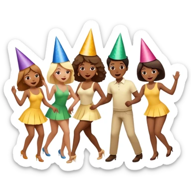 Salsa Party dance sticker