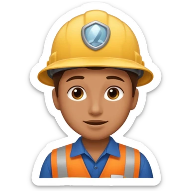 A landscaping company employee asking another person sticker