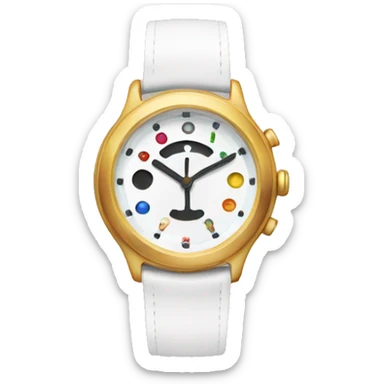 Make it a round watch, from 1 to 12.  sticker