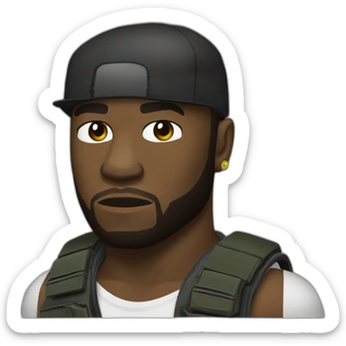 50 cent bulletproof with 2 guns sticker