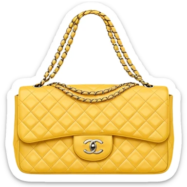 light yellow chanel bag sticker