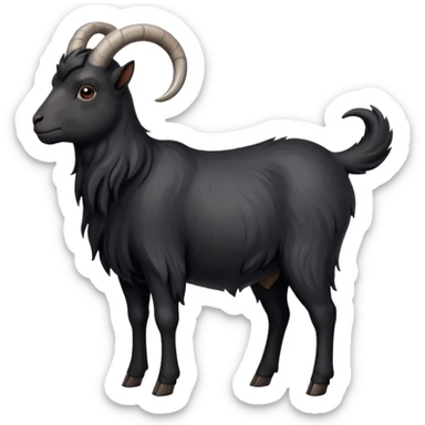 cook black goat sticker
