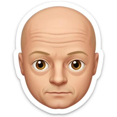 ross kemp bald smaller eyes sticker