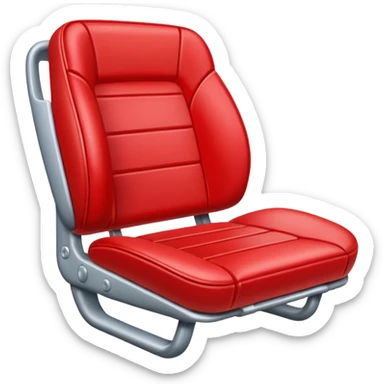 Generate an Airbnb category syle icon of a broken football seat sticker