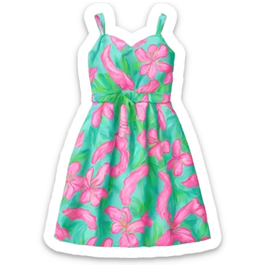 Lilly Pulitzer dress sticker