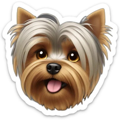 ungry Yorkshire Terrier sticker